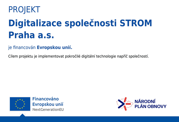 Digitalizace společnosti STROM PRAHA